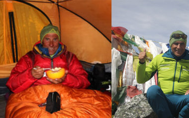 Bis zu Lager 4 auf etwa 7400 Meter schaffte es Ralf Dujmovits.