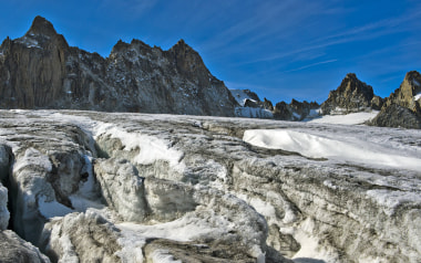 Gletscherspalten im Wallis