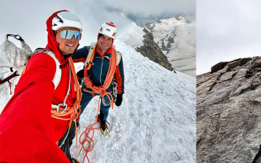 Palü hoch drei: Roger Schäli und Romano Salis gelingt Climb & Fly