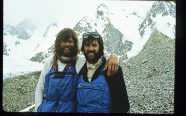 Reinhold Messner und Hans Kammerlander (rechts).