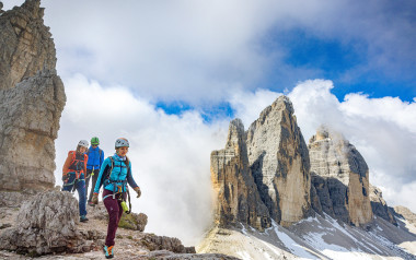Typisch Sexten: Klettersteige auf grandiose Gipfel in alpiner Kulisse.