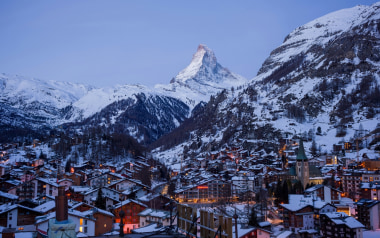 Zermatt am Fuße des Matterhorn