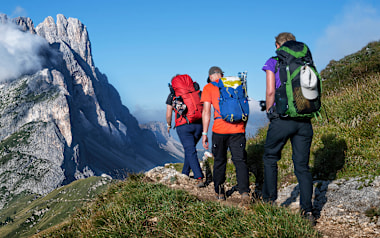 Bergwandern mit einer Gruppe