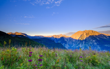 Berchtesgadener Alpen bei Sonnenaufgang