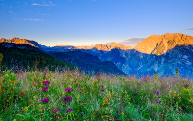 Berchtesgadener Alpen bei Sonnenaufgang