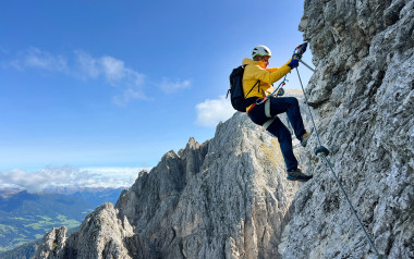 Der Klettersteig auf den Piz da Peres