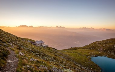 Die Radlseehütte: Am Zaubersee der Sarntaler Alpen