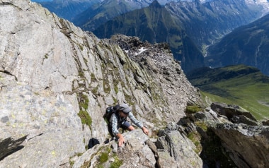 Bergtour auf die Mittlere Grinbergspitze in den Zillertaler Alpen