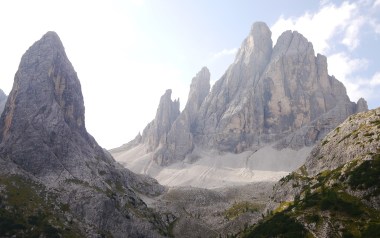 Blick vom Bacherntal auf die Hohe Leist und den Zwölferkofel