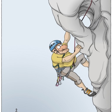 Kletter-Cartoons von Georg Sojer