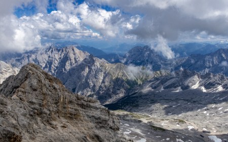 Die Zugspitze über das Reintal