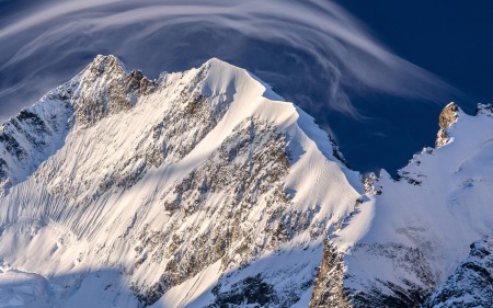 Piz Bernina und Biancograt