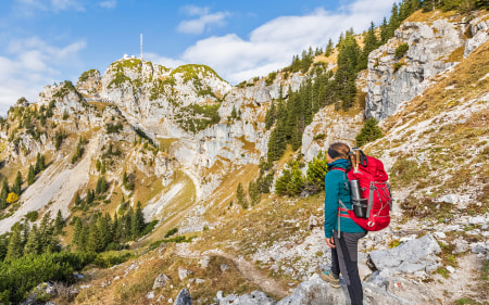 Der herbstliche Wendelstein im Blick