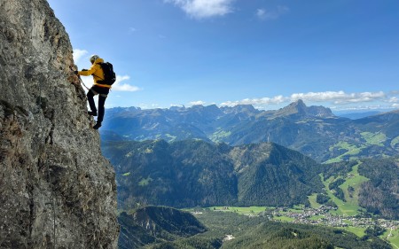 Einfach schön: Der Klettersteig auf den Piz da Peres