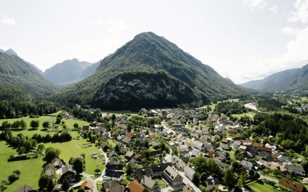 Bergsteigerdorf: Mojstrana-Dovje in Slowenien
