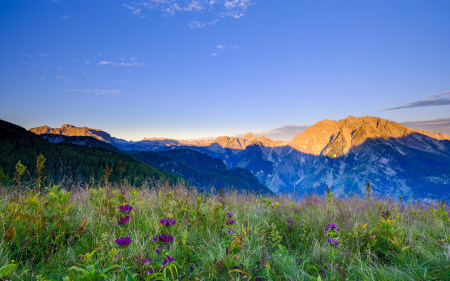 Berchtesgadener Alpen bei Sonnenaufgang
