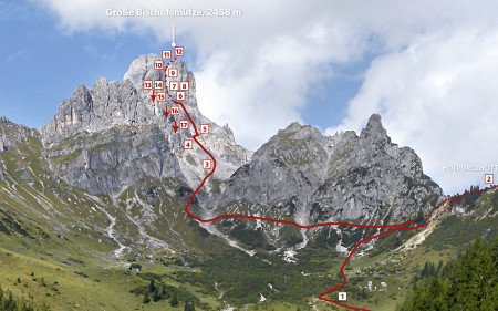 Acht Seillängen  führen durch die Mützenschlucht in den siebten Kletterhimmel.