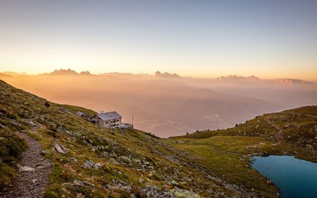 Die Radlseehütte: Am Zaubersee der Sarntaler Alpen