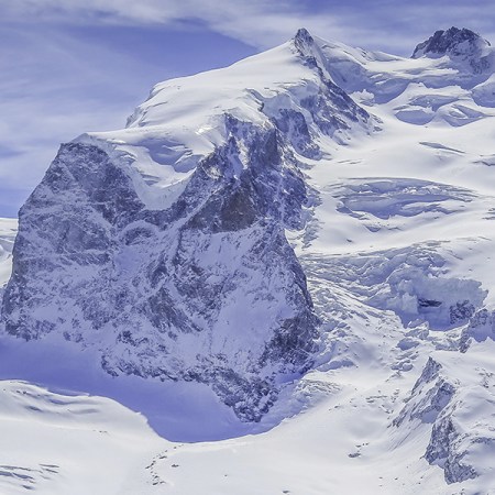 Die Dufourspitze: Der höchste Gipfel der Schweiz.