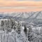 Sonnenaufgang im Zugspitzland ist ein Wintertraum