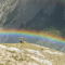Steinmann mit Regenbogen