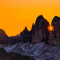 Sonnenaufgang in den Sextner Dolomiten