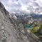 ausgesetzte Abfahrt vom höchsten 'Wandergipfel' der Alpen