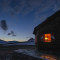 Oberwalder Hütte im Abendlicht