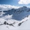 Blick auf den Corvatsch, Foto von Piz Nair, Corviglia (Sankt Moritz) Schweiz