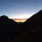 Sonnenaufgang mit Steinbock