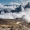 Hütte in den Wolken