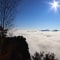 Blick vom Lilienstein auf das Wolkenmeer