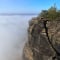 Blick vom Lilienstein auf das Wolkenmeer