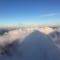 Schatten des Großglockner Gipfel in den Wolken