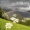 Regenbogen über Au im Bregenzerwald