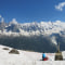 Blick auf das Mont Blanc Massiv