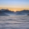 Die Zugspitze über dem Nebelmeer