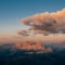 Abend über den Dolomiten