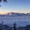Der winterliche Untersberg im Nebelmeer