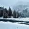 Pragser Wildsee im Schneegestöber