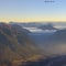 Sonnenaufgang auf der Pezinerspitze (Blick Richtung Tschirgant - Imst)