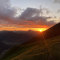 Sonnenuntergang am Hohen Ifen von der Fiderepasshütte aus
