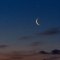 Mond und Venus über den Marienbergspitzen