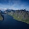 Hoch über dem Kjerkfjorden
