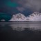 Versteckte Polarlichter über Haukland