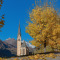 Pfarrkirche Heiligenblut im Herbst