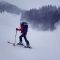 Skitour bei Schneesturm