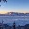 Winterlicher Untersberg im Nebelmeer