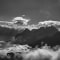 Wolkenstimmung über dem Zugspitzmassiv