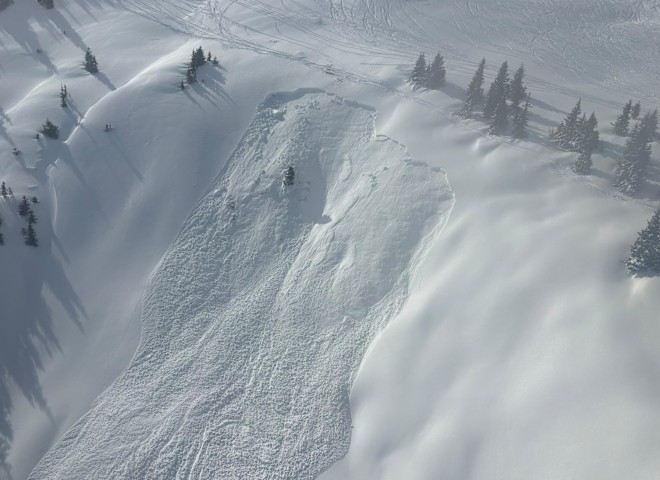 <p>Lawinenabgang in Saalbach.</p>